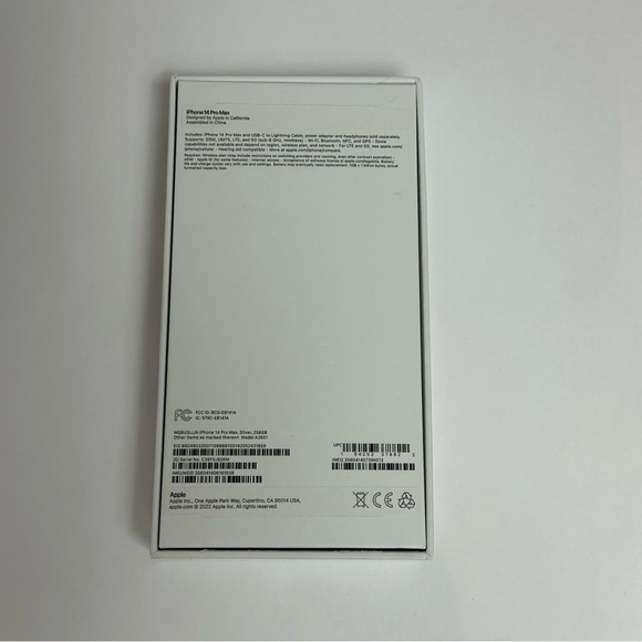 Apple iPhone 14 Pro Max "Silver" EMPTY BOX ONLY with Stickers NO PHONE BOX ONLY - Picture 5 of 8